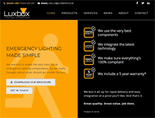 Tablet Screenshot of luxbox.co.uk